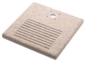 Base Quadrata 40x40x4 cm per Fontane con Ghiera Piccola in Cemento Belfer 42/BSE/8.T Tortora