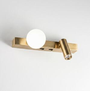 Ideal Lux - Applique da parete LED BINOMIO 2xLED/3W/230V CRI 90 ottone