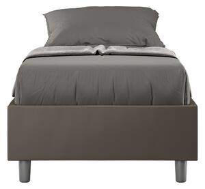 Letto Singolo Sommier 80x190 cm Senza Rete Azelia Cappuccino