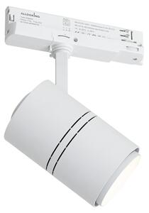 Faretto moderno bianco per binario trifase con LED - 3-Phase Ruler