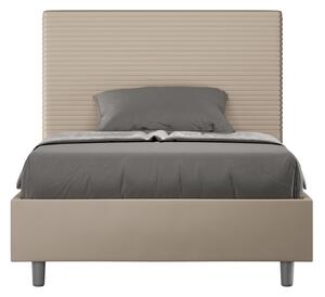 Letto Matrimoniale Francese 140x200 cm con Rete Focus Tortora