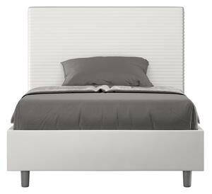 Letto Matrimoniale Francese 140x200 cm con Rete Focus Bianco