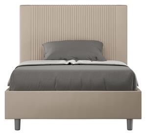 Letto 1 Piazza e Mezzo 110x190 cm Senza Rete Goya Tortora