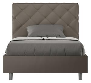 Letto Matrimoniale Francese 140x200 cm Senza Rete Priya Cappuccino