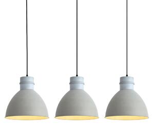 Set di 3 lampade a sospensione rustiche grigie - Dory