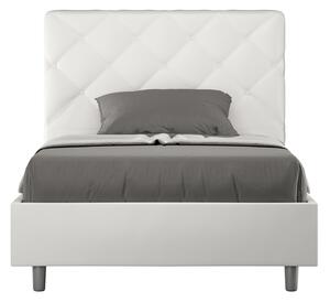 Letto 1 Piazza e Mezzo 120x200 cm Senza Rete Priya Bianco