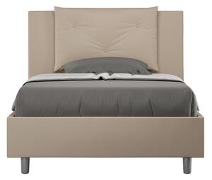 Letto 1 Piazza e Mezzo 120x190 cm con Rete Appia Tortora