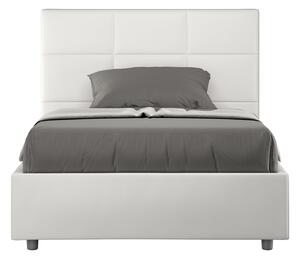 Letto Matrimoniale Francese 140x200 cm Senza Rete Mika Bianco