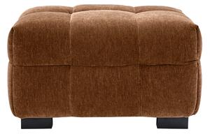 Pouf poggiapiedi design in tessuto effetto bruciato CORTO