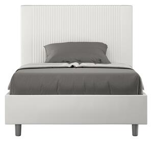 Letto 1 Piazza e Mezzo 110x200 cm Senza Rete Goya Bianco