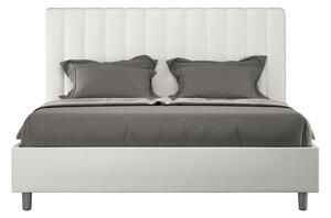 Letto Matrimoniale Francese 140x200 cm Senza Rete Agueda Bianco