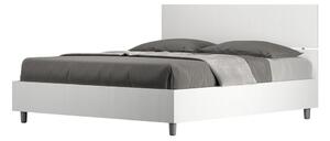 Letto Matrimoniale 160x190 cm Senza Rete Testata Dritta Demas Frassino Bianco