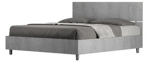 Letto Matrimoniale 160x190 cm Senza Rete Testata Dritta Demas Cemento