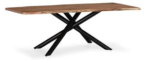 Tavolo da pranzo in acacia massiccia 100x220 cm Anuri – MOME