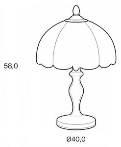 Brilagi - Lampada da tavolo in stile Tiffany SIENNA 2xE27/60W/230V