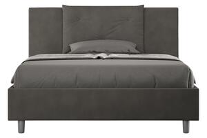 Letto Matrimoniale Francese 140x200 cm Senza Rete Appia Grigio