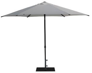Ombrellone da Giardino Ø3 m Palo Ø38 mm in Alluminio Tessuto Poliestere Trend Bianco