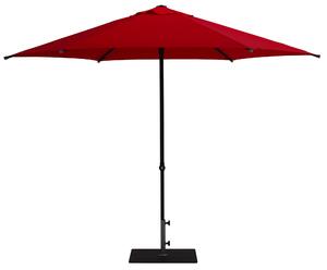 Ombrellone da Giardino Ø3 m Palo Ø38 mm in Alluminio Tessuto Poliestere Trend Rosso