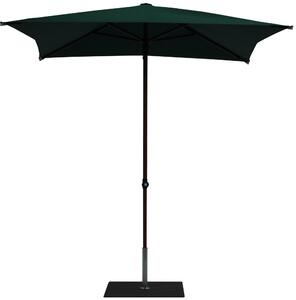 Ombrellone da Giardino 2x2 m Palo Ø38 mm in Alluminio Effetto Legno Tessuto Poliestere Trend Wood Verde