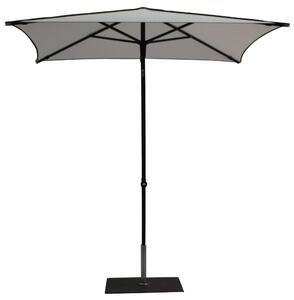Ombrellone da Giardino 2x2 m Palo Ø38 mm in Alluminio Tessuto Dralon Acrilico Border Bianco