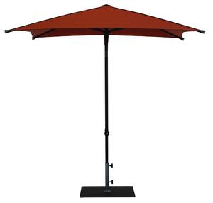 Ombrellone da Giardino 2x2 m Palo Ø38 mm in Alluminio Tessuto Dralon Acrilico Border Terracotta