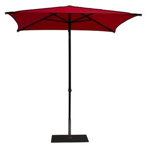 Ombrellone da Giardino 2x2 m Palo Ø38 mm in Alluminio Tessuto Dralon Acrilico Border Rosso