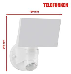 Telefunken Applique LED da esterni Cristo con sensore, bianco