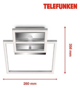 Telefunken Plafoniera LED a sensore Frame cromo/alu 26x36cm