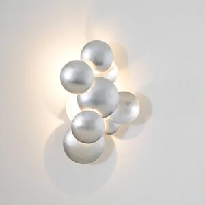 Holländer Applique LED Bolladaria, 3 luci, argento