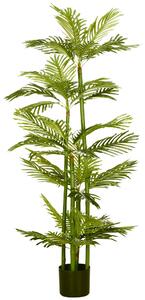 Pianta Artificiale Palma H140 cm con Vaso Verde