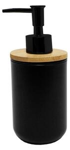 Dispenser per sapone nero in plastica 91 ml Smart – douceur d'intérieur
