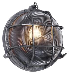 Lampada da Parete per Esterni Argento Rotonda IP44 - Noutica