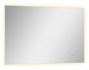 Specchio da Bagno 90x60 cm con Cornice a LED Argento