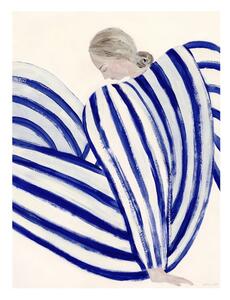 Poster 30x40 cm Blue Stripe at Concorde – Sofia Lind – The Poster Club