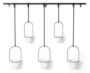 Set di coprivaso in plastica per erbe aromatiche/da appendere/parete 5 pz ø 7,5 cm Triflora – Umbra