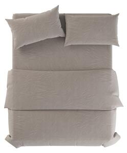 Set copripiumino e federa grigio chiaro/grigio tortora in lino per letto matrimoniale 200x200 cm Natural – Native Natural