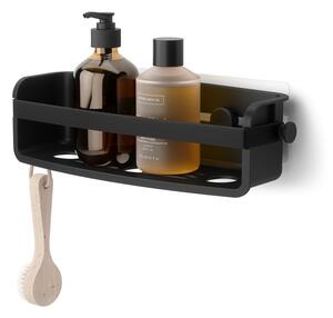 Mensola da bagno senza foratura nera in plastica Flex Adhesive – Umbra