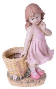 Pianta Artificiale Bambina in Piedi con Vaso 53 cm