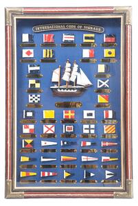 Quadro Bandiere Marinari 40x45x60H