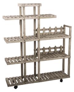 Scaffale Portavasi 5 Livelli H 110 cm Legno