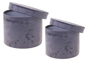 Set 2 Cappelliere Velluto 26x20 23x18 cm