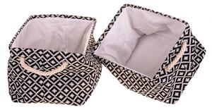 Set 2 Contenitori Tessuto 44x28H cm