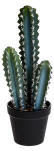 Set 2 Piante Artificiali Cactus Echinopsi con Vasi H 37 cm