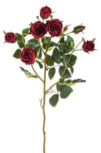 Set 2 Rami Artificiali con Rose H 74 cm