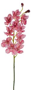 Set 2 Rami Artificiali Cymbidium Real Touch con 10 Fiori e 2 Bocci H 92 cm