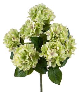 Set 2 Rami Artificiali Ortensia con 7 Fiori H 52 cm