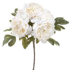 Set 2 Rami Artificiali Peonia con 5 Fiori H 50 cm