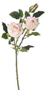 Set 2 Rami Artificiali Rosereal Touch a 3 Diramazioni H 80 cm