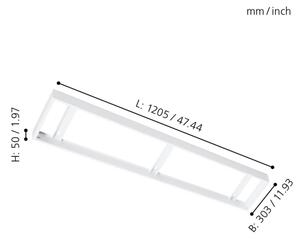 Eglo 61361 - Cornice pannello per soffitto SALOBRENA 1205x303mm