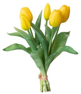 Set 3 Fiori Artificiali Tulipano per 5 Fiori 43 cm